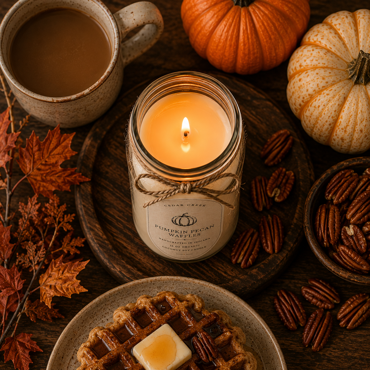 Pumpkin Pecan Waffles